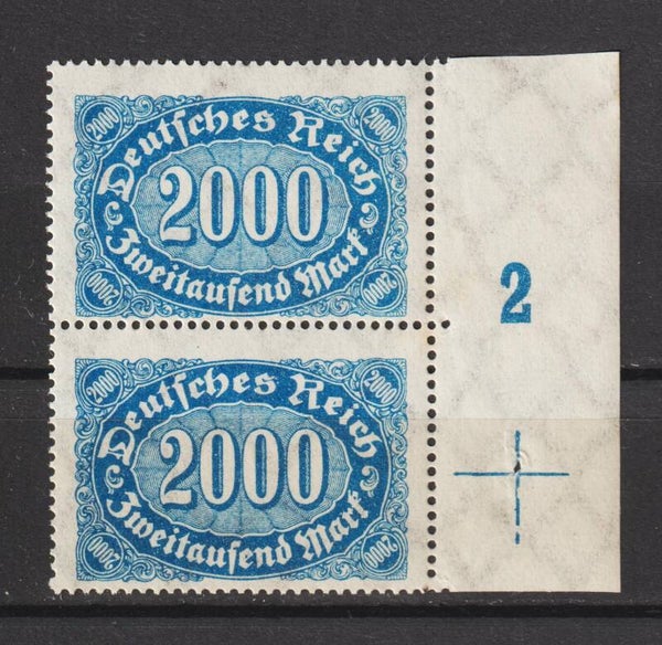 MiNr. 253 postfrisch, FN 2 + Passerkreuz