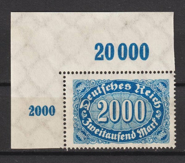 MiNr. 252 a postfrisch ** Oberrand Bogenecke