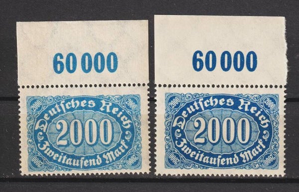 MiNr. 252 a+b postfrisch ** Oberrand