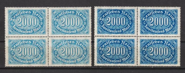 MiNr. 252 a+b postfrisch ** Viererblock