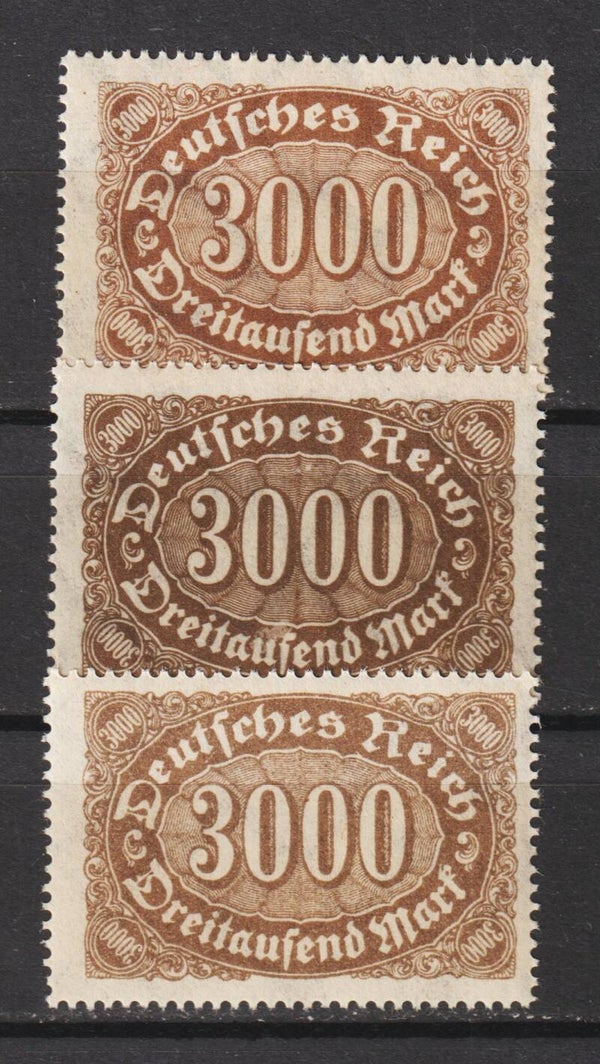 MiNr. 254 a, b, c postfrisch **