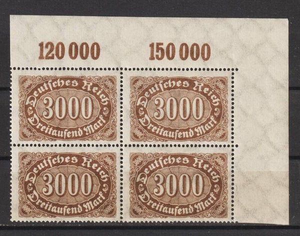 MiNr. 254 Oberrand Bogenecke postfrisch **