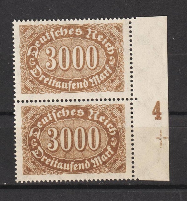 MiNr. 254 postfrisch ** FN 4 + Passerkreuz