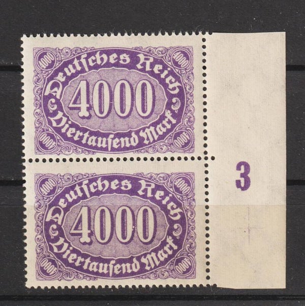 MiNr. 255 postfrisch ** FN 3 + Passerkreuz