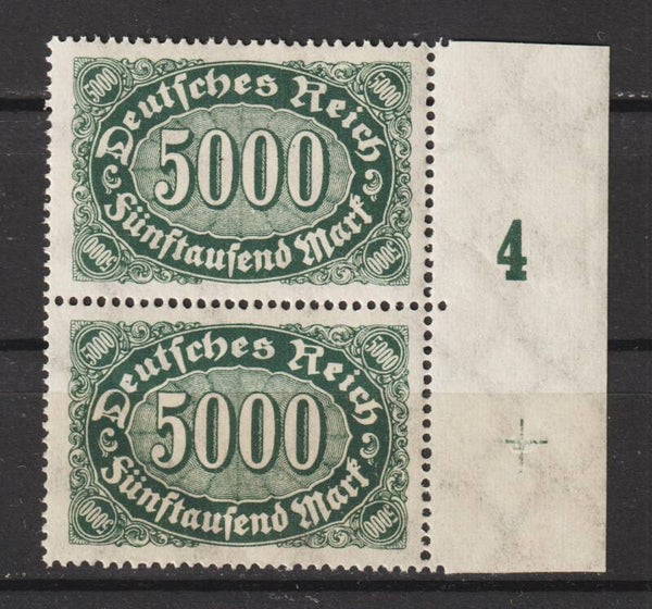 MiNr. 256 postfrisch ** FN 1 und Passerkreuz