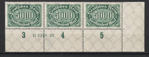 MiNr. 256 a HAN H 4318.23 postfrische Unterrand Bogenecke