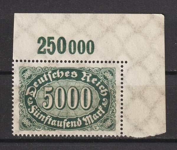 MiNr. 256 Oberrand Bogenecke postfrisch