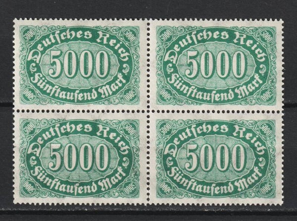 MiNr. 256 c postfrischer Viererblock