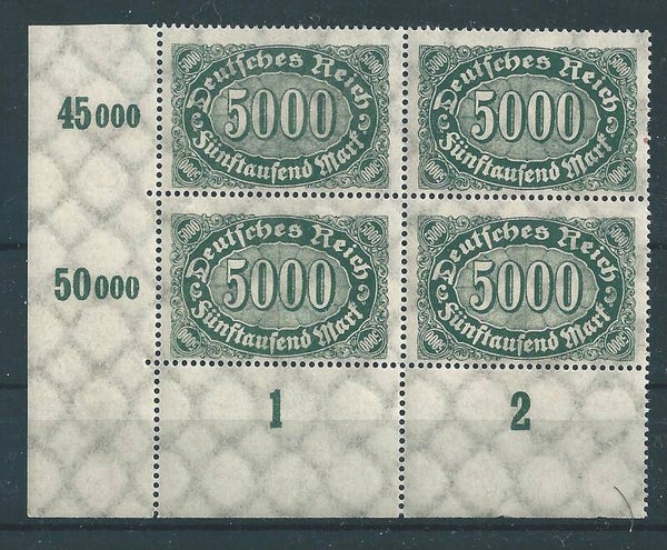 MiNr. 256 II b postfrisch ** Bogenecke