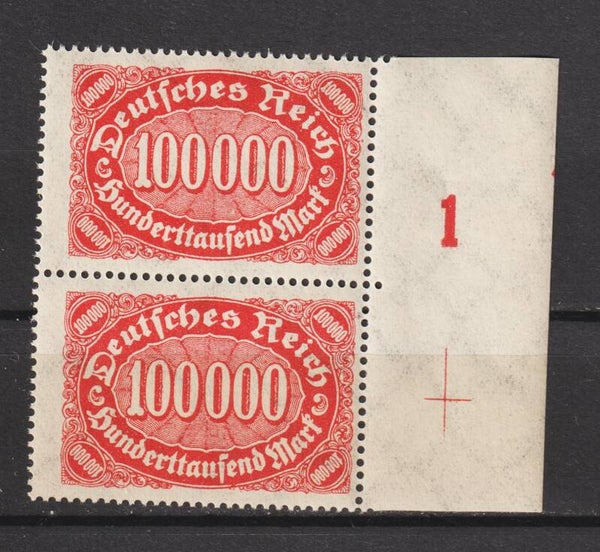 MiNr. 257 postfrisch FN 1 und Passerkreuz