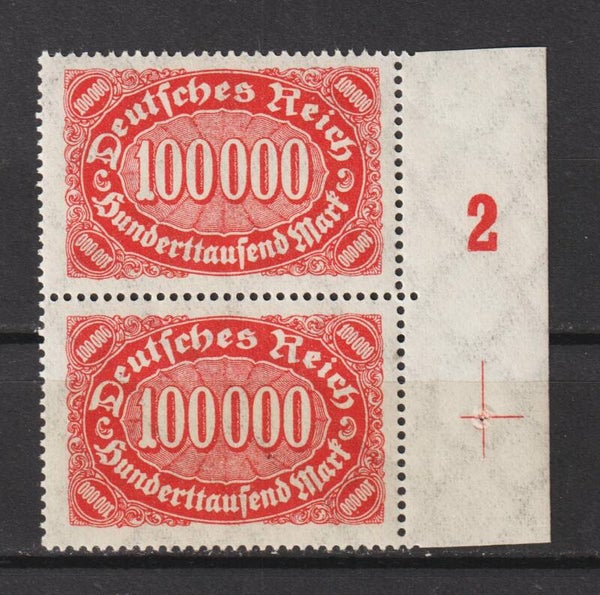 MiNr. 257 postfrisch FN 2 und Passerkreuz