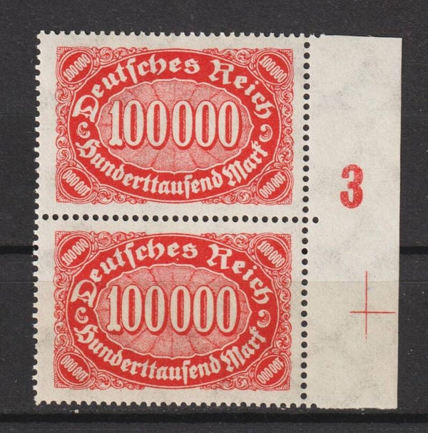 MiNr. 257 postfrisch FN 3 und Passerkreuz