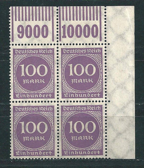 MiNr. 268 postfrisch ** Oberrand Bogenecke