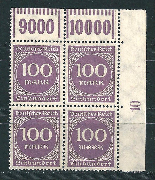 MiNr. 268 postfrisch ** Oberrand Bogenecke