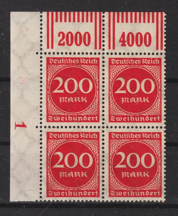 MiNr. 269 postfrische ** Oberrand Bogenecke