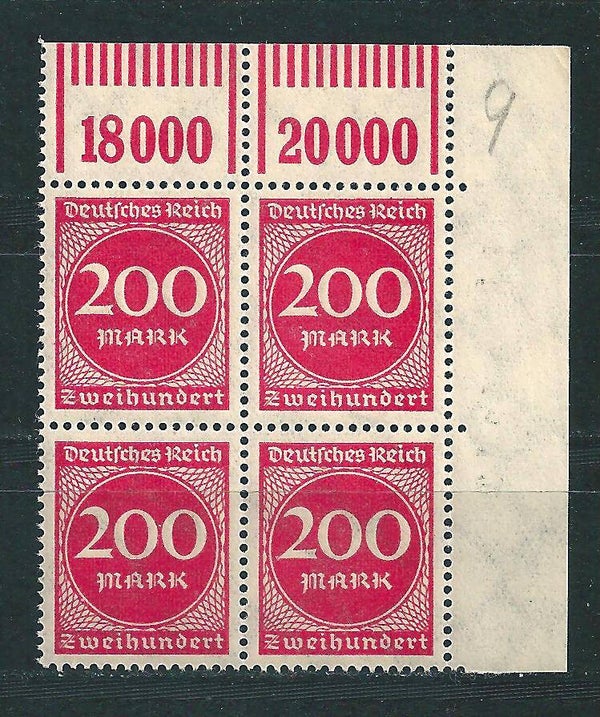 MiNr. 269 postfrisch ** Oberrand Bogenecke