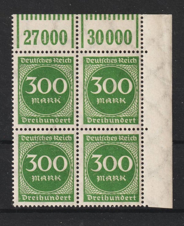MiNr. 270 postfrisch ** Oberrand Bogenecke