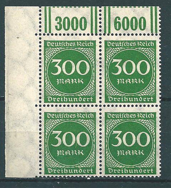 MiNr. 270 postfrisch ** Oberrand Bogenecke