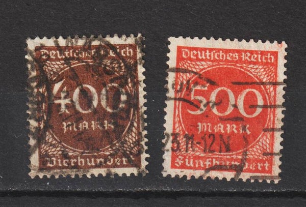 MiNr. 271, 272 gestempelt, geprüft