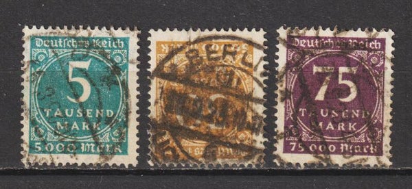 MiNr. 274-276 gestempelt