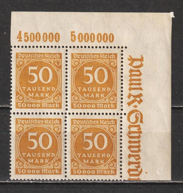 MiNr. 275 postfrisch ** Oberrand Bogenecke