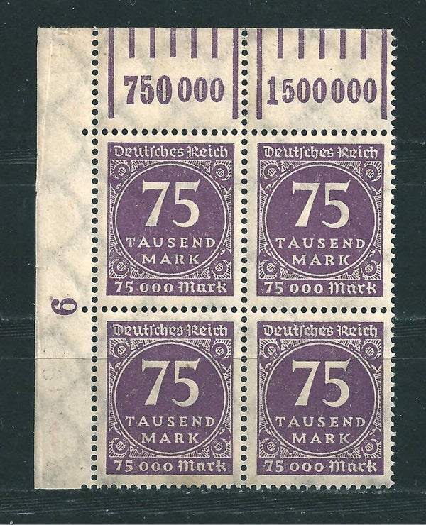 Minr. 276 postfrische ** Oberrand Bogenecke