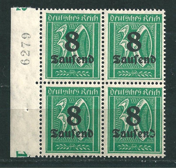 MiNr. 278 postfrisch, Plattenfehler f52