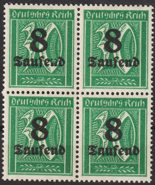 MiNr. 278 postfrisch, Plattenfehler f47