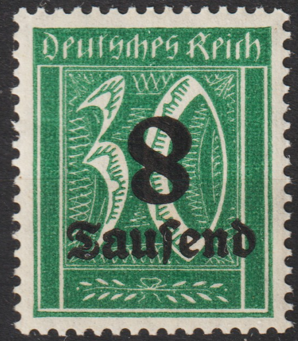 MiNr. 278 ungebraucht *, Plattenfehler I