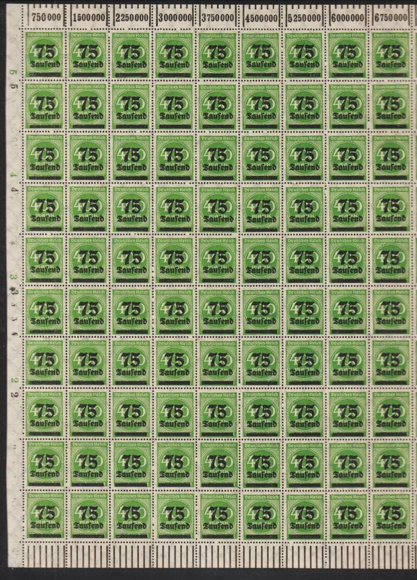 MiNr. 287 postfrischer ** Bogen