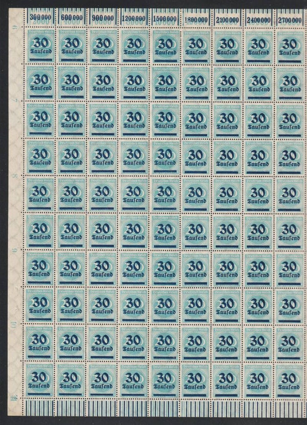 MiNr. 285 postfrischer Bogen