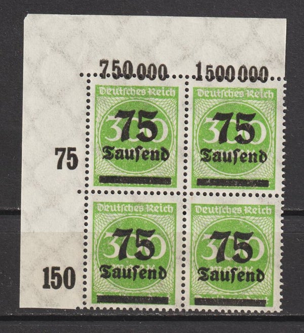 MiNr. 286 postfrische ** Oberrand Bogenecke  (0433)