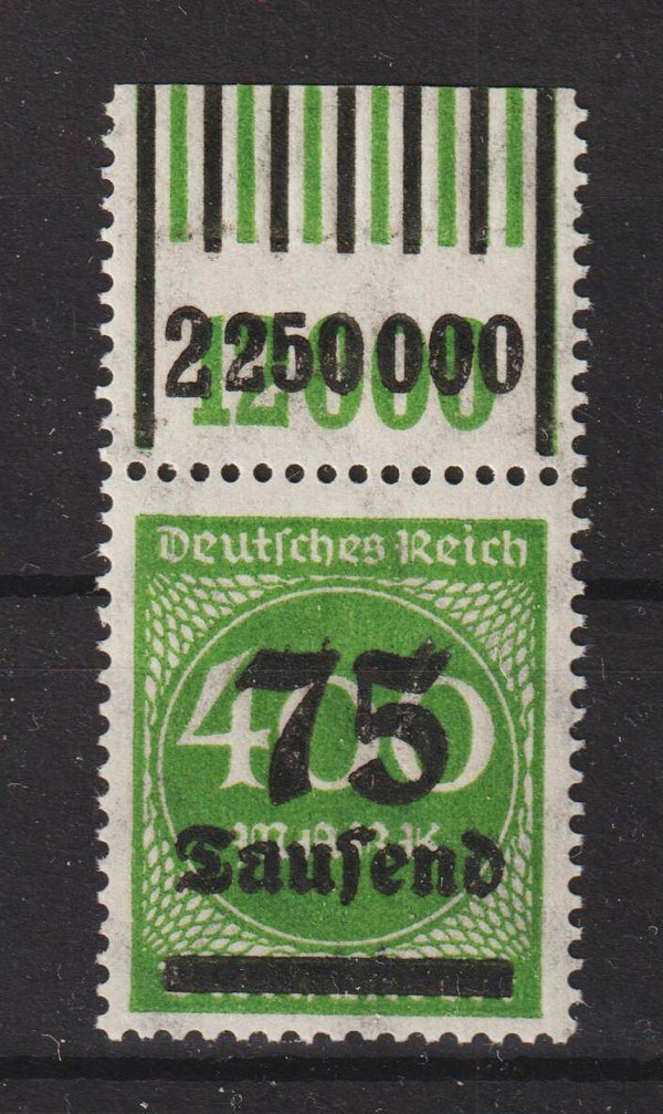 MiNr. 287 postfrisch ** Oberrand 1'11'1/1'5'1