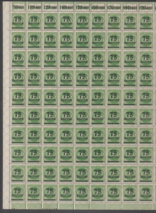 MiNr. 288 postfrischer ** Bogen