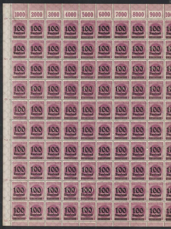 MiNr. 289 postfrischer ** Bogen LOB