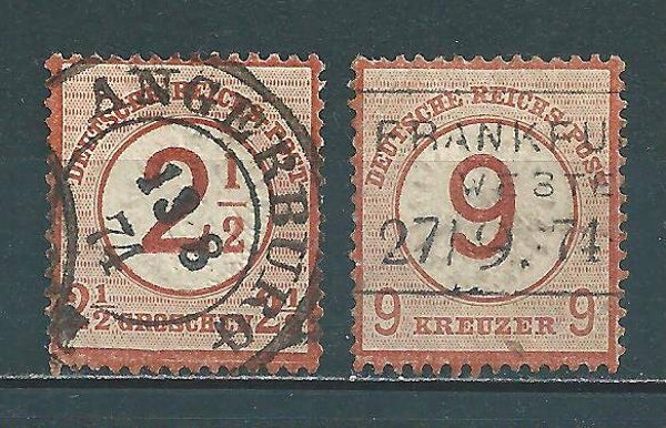 MiNr. 29-30 gestempelt