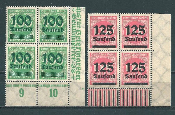 MiNr. 290 + 291 postfrisch ** Bogenecken