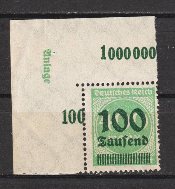 MiNr. 290 postfrisch ** Oberrand Bogenecke DZ Anlage