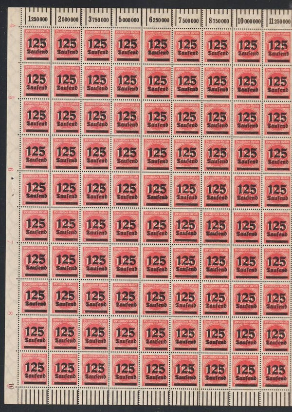 MiNr. 291 b postfrischer ** Bogen LOB