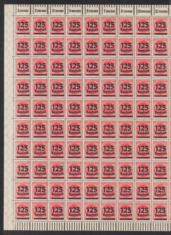 MiNr. 291 b postfrischer ** Bogen ROB