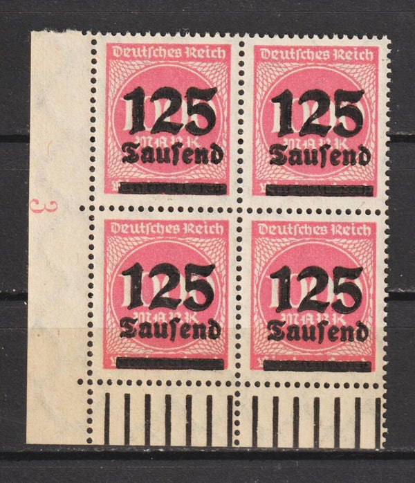 MiNr. 291 postfrische Bogenecke