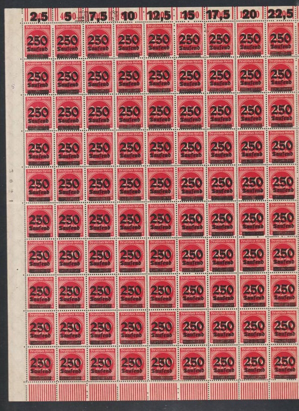 MiNr. 292 postfrischer Bogen OPD Stettin