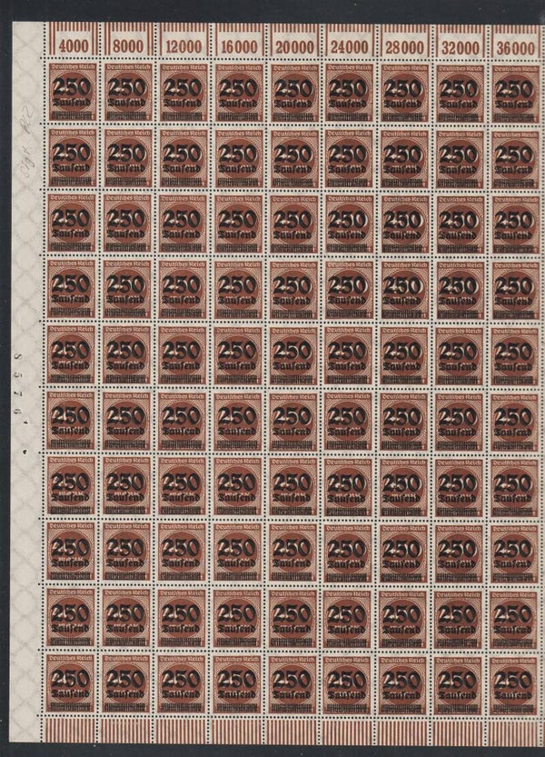 MiNr. 294 postfrischer Bogen