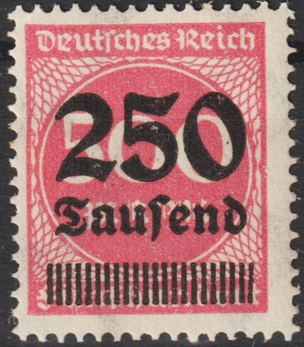 MiNr. 295 II postfrisch, 22 statt 21 Striche