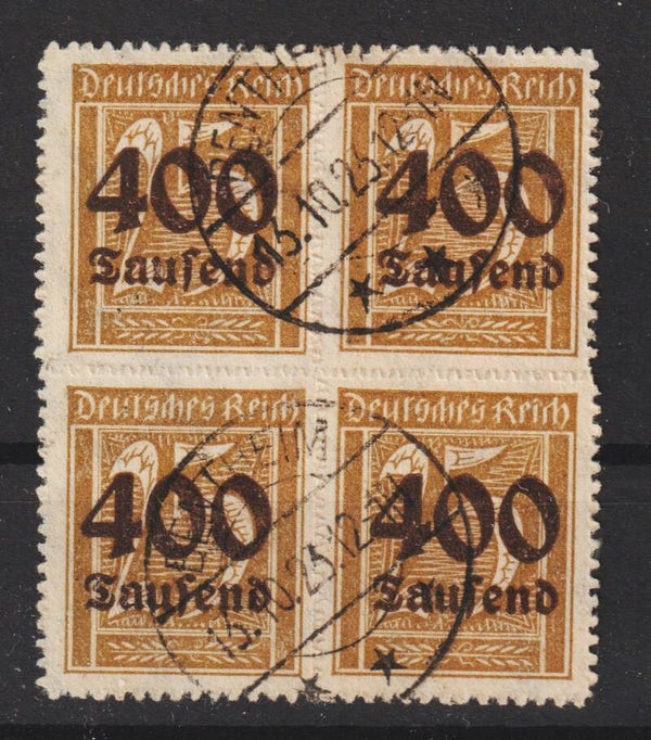 MiNr. 298 gestempelter Viererblock