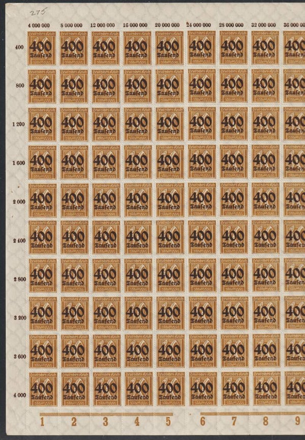 MiNr. 299 postfrischer ** Bogen