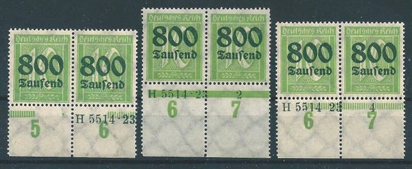 MiNr. 302 HAN H 5514.23 postfrisch, Formnummer ohne, 2 + 4