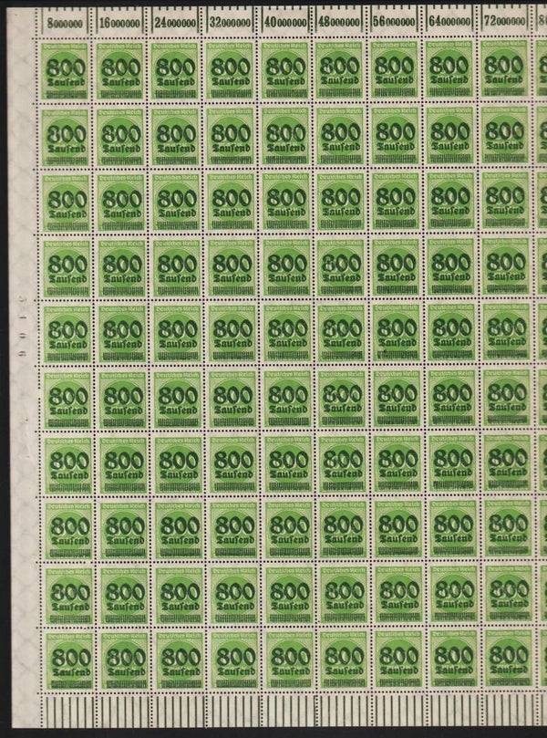 MiNr. 308 postfrischer ** Bogen