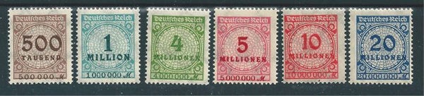 MiNr. 313-319 HT postfisch