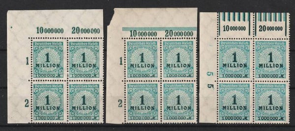 MiNr. 314 P/W postfrische Oberrand Bogenecken